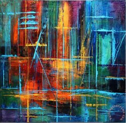 Jackson Pollock Bright Colors