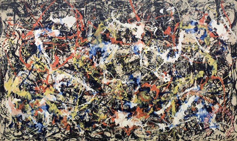 Jackson Pollock Convergence Art Print