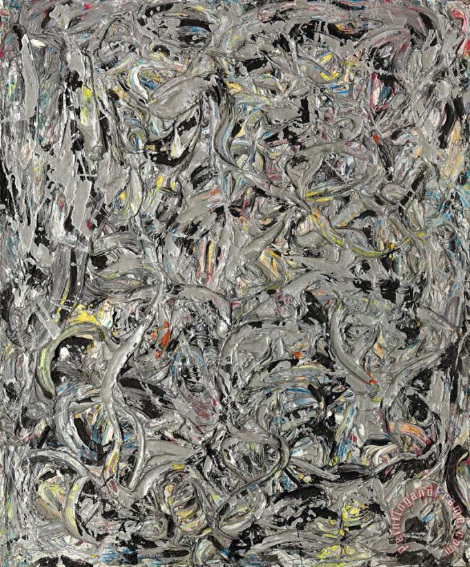 Jackson Pollock Eyes in The Heat II Art Painting