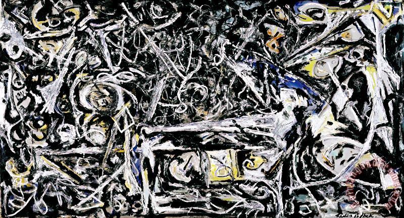 Night Mist painting - Jackson Pollock Night Mist Art Print
