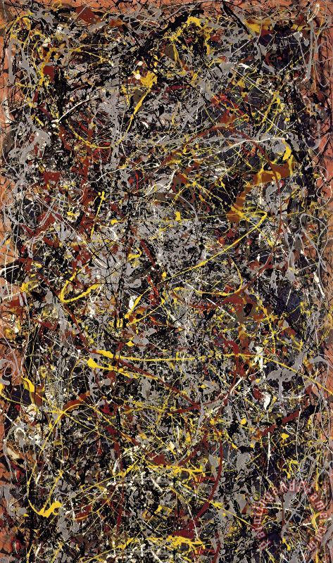 No 5 1948 painting - Jackson Pollock No 5 1948 Art Print