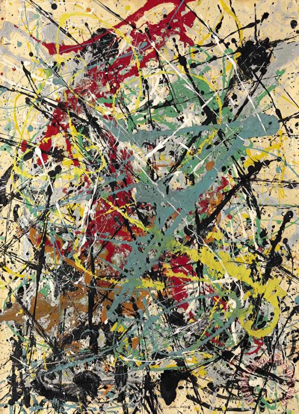 Jackson Pollock Number 16, 1949 Art Painting