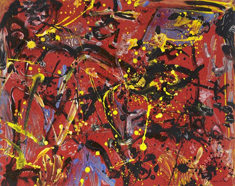 Jackson Pollock Red Composition, 1946 Art Print