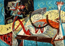 Jackson Pollock Stenographic Figure, 1942