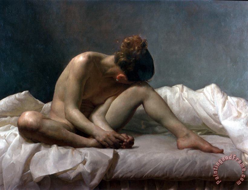 Jacob Collins Seated Nude Art Print
