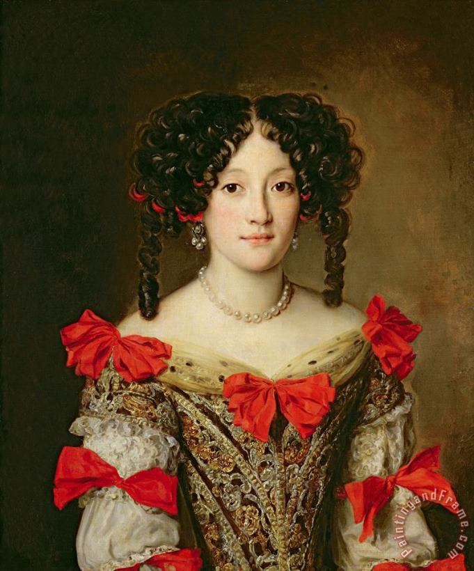 Portrait Of A Woman painting - Jacob Ferdinand Voet Portrait Of A Woman Art Print