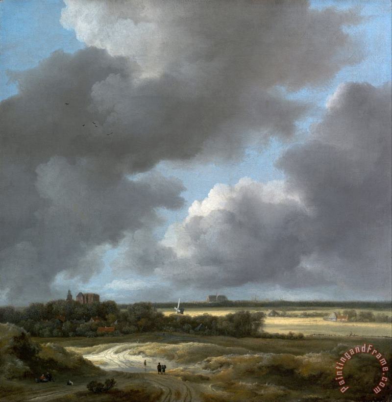 View of Alkmaar painting - Jacob Isaacksz. van Ruisdael View of Alkmaar Art Print