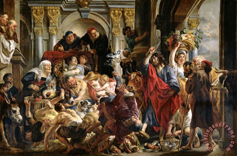 Christ Driving the Merchants from the Temple painting - Jacob Jordaens Christ Driving the Merchants from the Temple Art Print