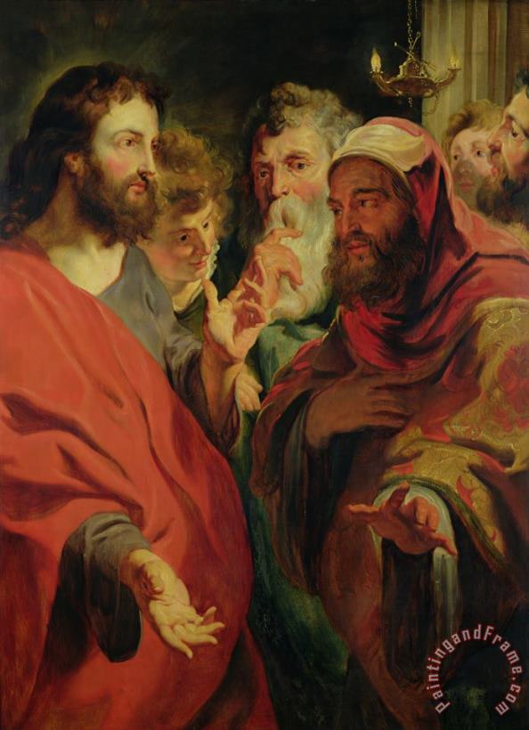 Christ Instructing Nicodemus painting - Jacob Jordaens Christ Instructing Nicodemus Art Print