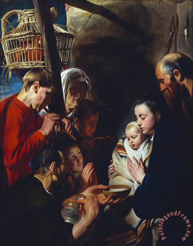 The Adoration Of The Shepherds painting - Jacob Jordaens The Adoration Of The Shepherds Art Print