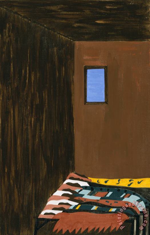 Jacob Lawrence The Migration Series, Panel No. 47: As The Migrant Population Grew, Good Housing Became Scarce. Art Print