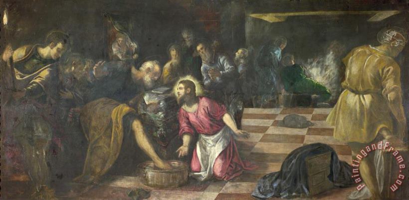 Jacopo Robusti Tintoretto Christ Washing The Feet of The Disciples Art Print