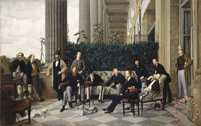 The Circle of The Rue Royale painting - Jacques Joseph Tissot  The Circle of The Rue Royale Art Print