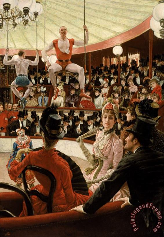 Jacques Joseph Tissot  Women of Paris The Circus Lover Art Painting