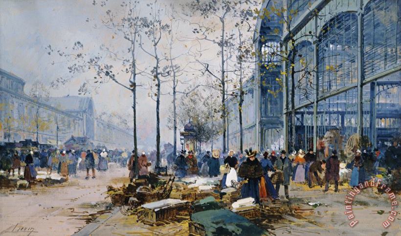 Jacques Lieven Les Halles Paris Art Painting