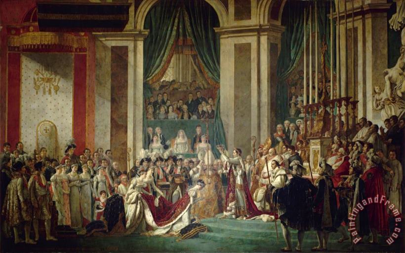 Jacques Louis David Le Couronnement De L'empereur Et De L'imperatrice, 2 Decembre 1804 Art Print