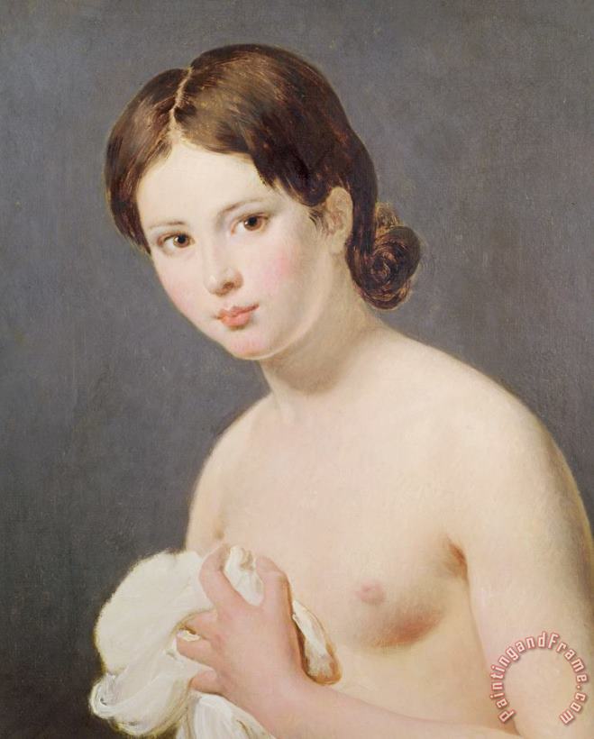 Jacques Louis David Portrait Of A Young Girl Art Print