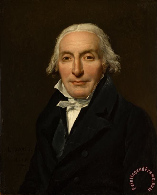 Jacques Louis David Portrait of Jean Pierre Delahaye Art Painting