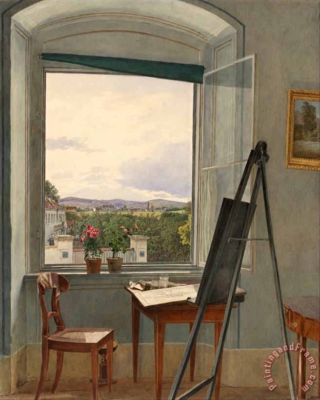 Jakob Alt View From The Artist's Studio in Alservorstadt Toward Dornbach, 1836 Art Print