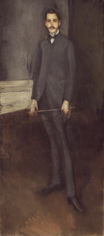 George W. Vanderbilt painting - James Abbott McNeill Whistler George W. Vanderbilt Art Print