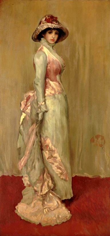 Harmony in Pink And Gray Lady Meux painting - James Abbott McNeill Whistler Harmony in Pink And Gray Lady Meux Art Print
