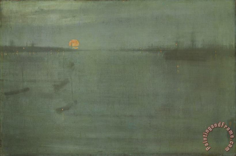 Nocturne Blue And Gold Southampton Water painting - James Abbott McNeill Whistler Nocturne Blue And Gold Southampton Water Art Print