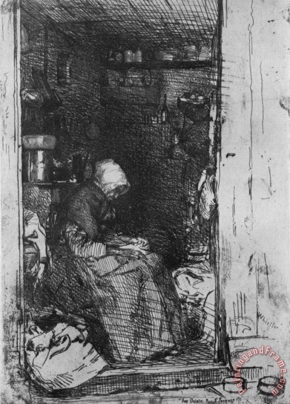Old Woman with Rags painting - James Abbott McNeill Whistler Old Woman with Rags Art Print