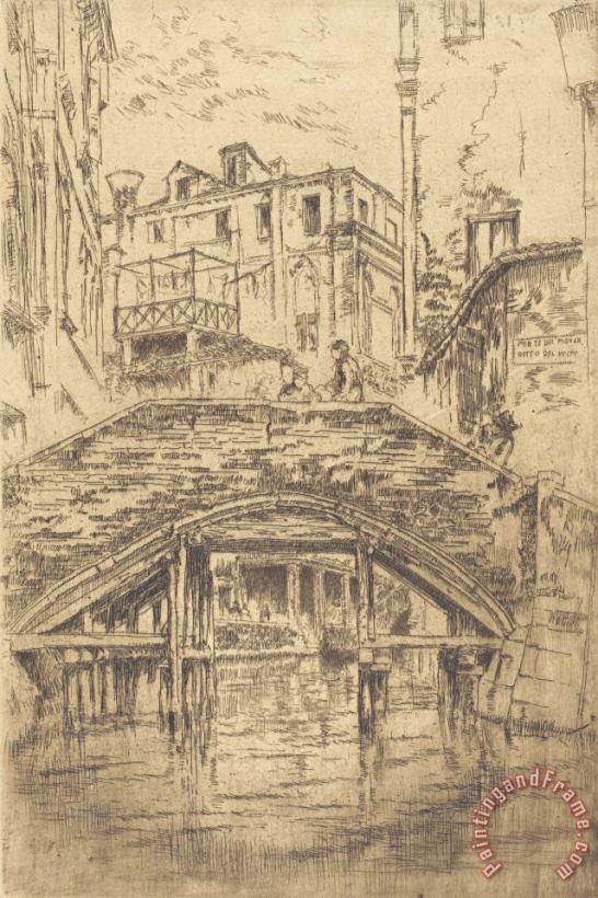 James Abbott McNeill Whistler Ponte Del Piovan Art Print
