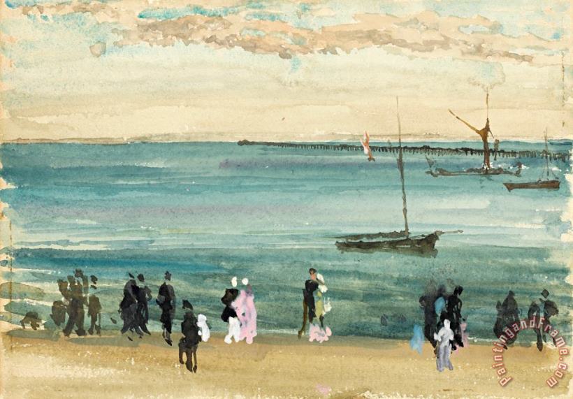 James Abbott McNeill Whistler Southend Pier Art Print