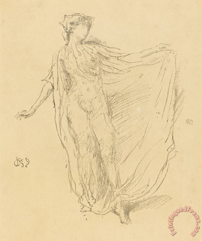The Dancing Girl painting - James Abbott McNeill Whistler The Dancing Girl Art Print