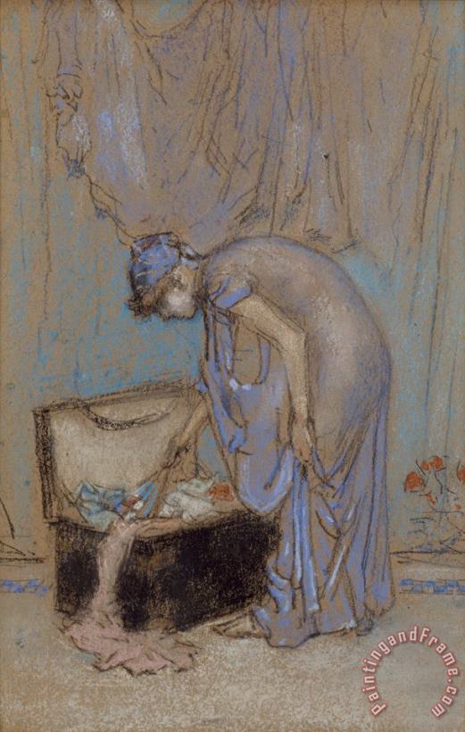 The Violet Note painting - James Abbott McNeill Whistler The Violet Note Art Print