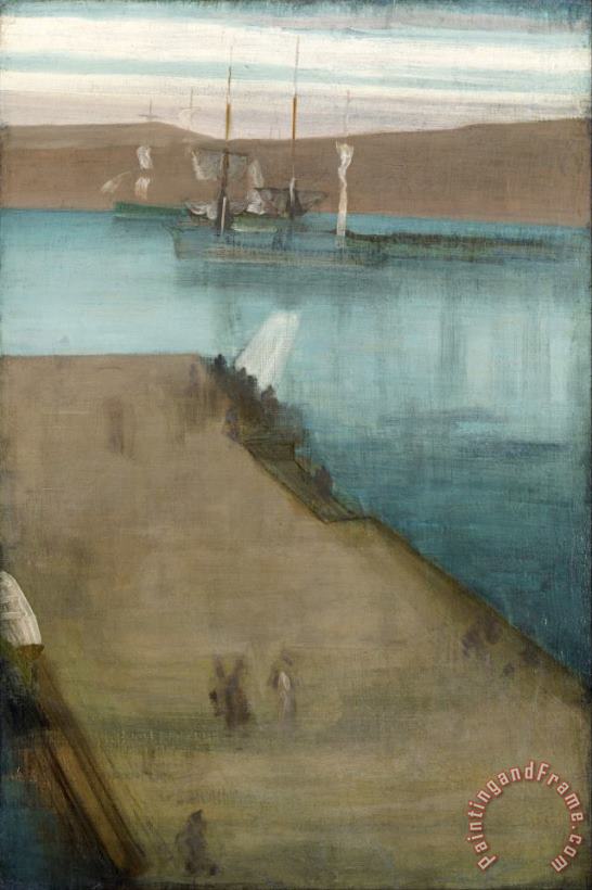 James Abbott McNeill Whistler Valparaiso Harbor Art Painting