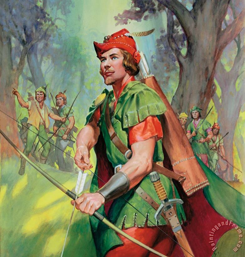 Robin Hood painting - James Edwin McConnell Robin Hood Art Print
