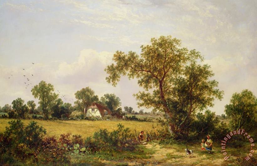  Essex Landscape painting - James Edwin Meadows  Essex Landscape Art Print