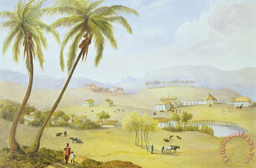 James Hakewill Haughton Court - Hanover Jamaica Art Print