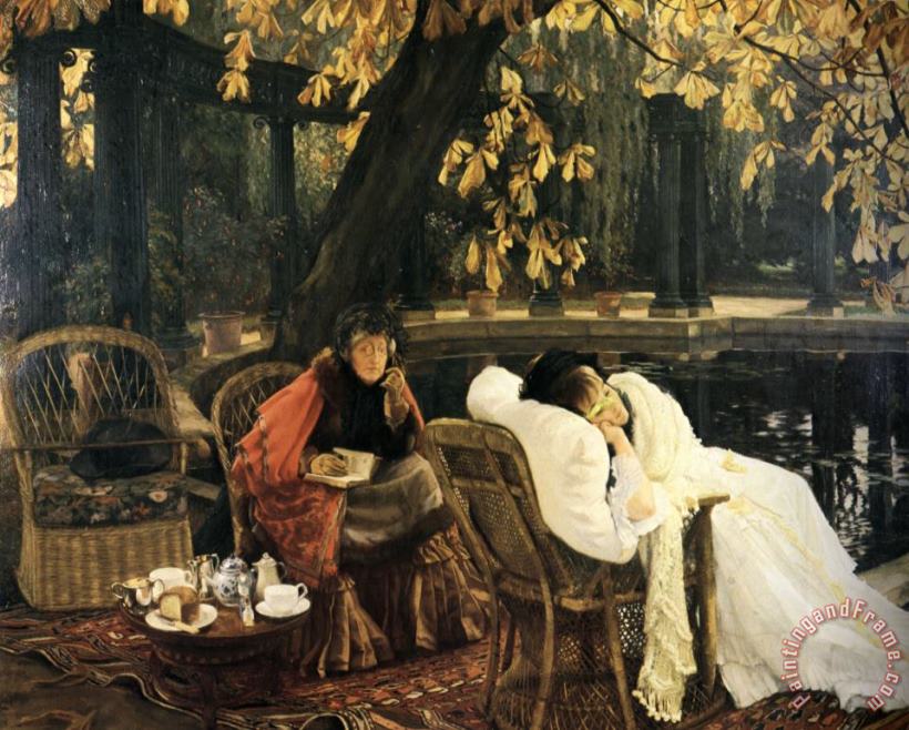 James Jacques Joseph Tissot A Convalescent Art Painting