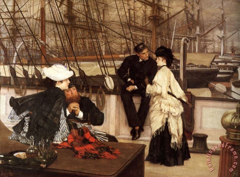 The Captain And The Mate painting - James Jacques Joseph Tissot The Captain And The Mate Art Print