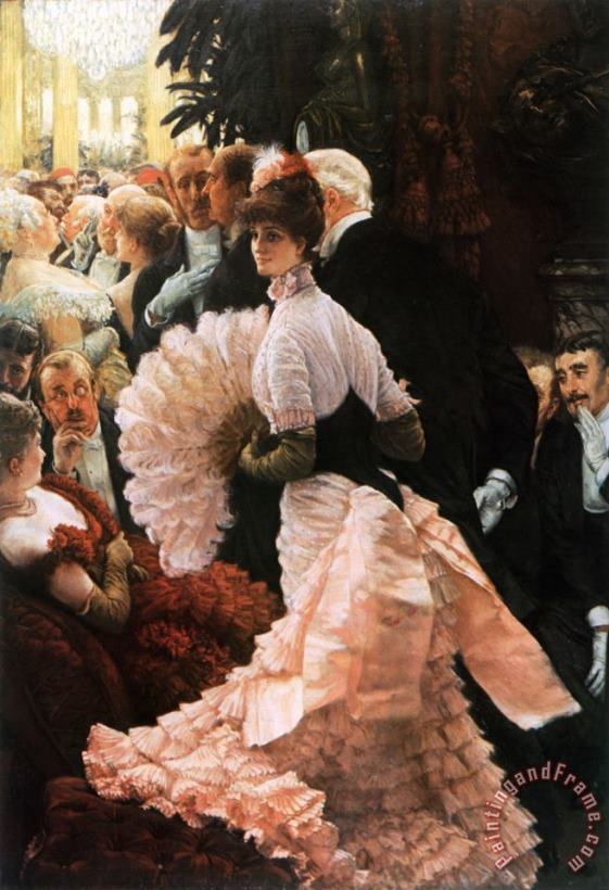 The Political Lady painting - James Jacques Joseph Tissot The Political Lady Art Print