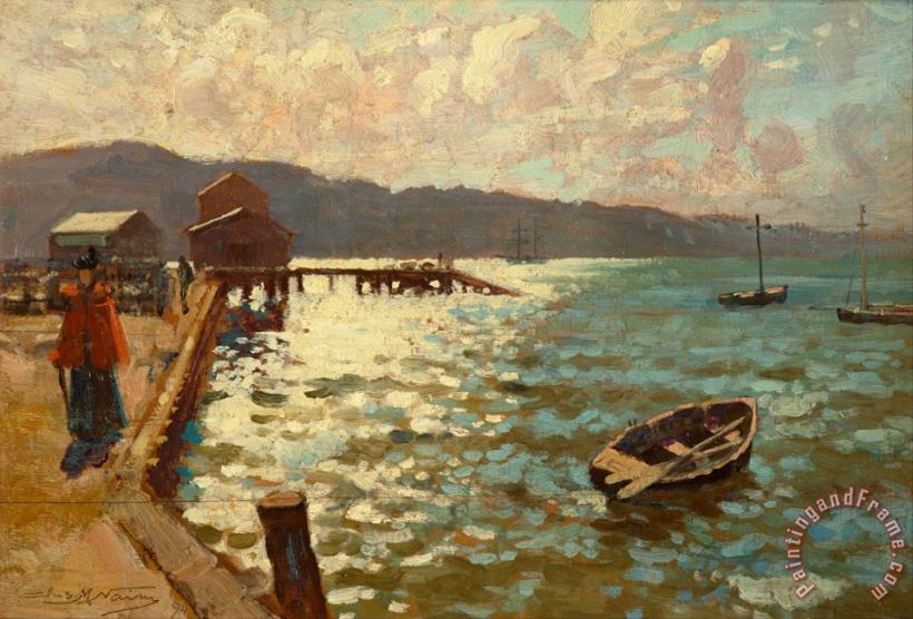 James M. Nairn Wellington Harbour Art Painting