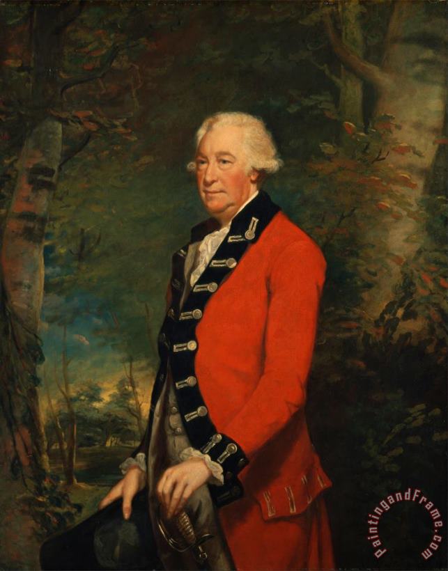 James Northcote Sir Ralph Milbanke, Bt., in The Uniform of The Yorkshire (north Riding) Militia Art Painting