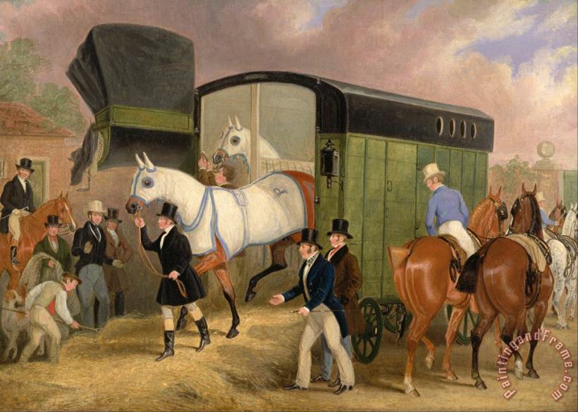 James Pollard The Derby Pets The Arrival Art Painting