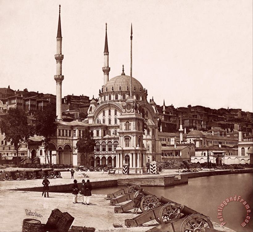 James Robertson  Nusretiye Mosque And The Tophane Square Art Painting