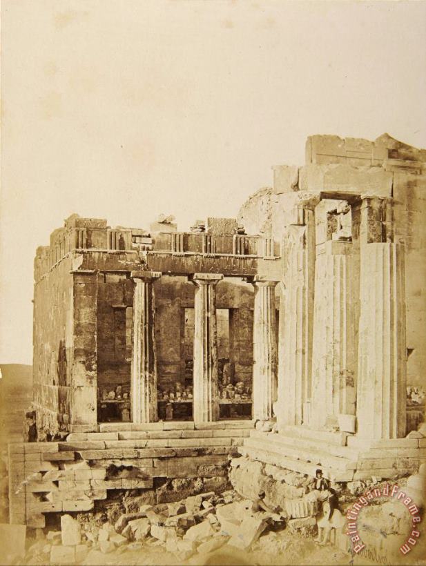 The North Wing of The Propylaea From The Southwest painting - James Robertson  The North Wing of The Propylaea From The Southwest Art Print