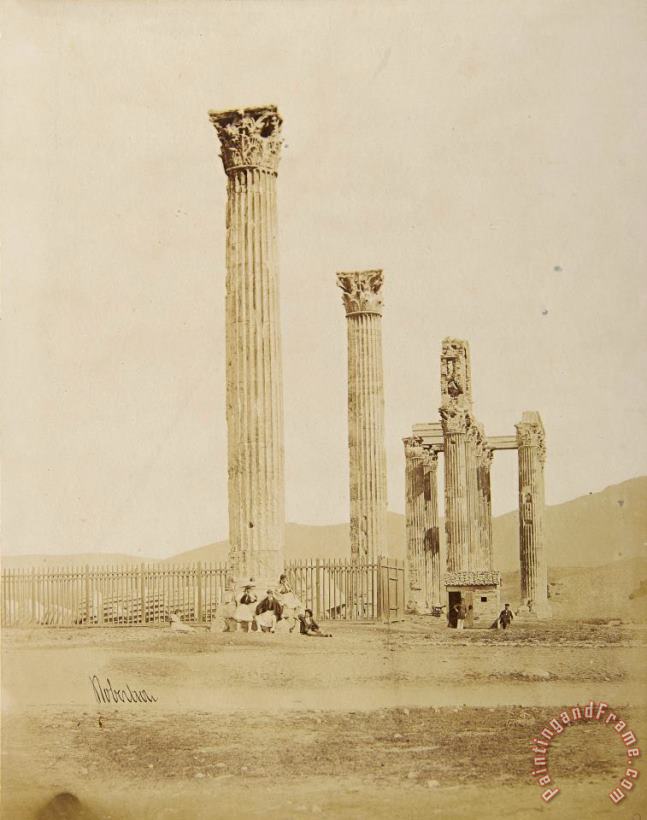 View of The Temple of Olympian Zeus From The West painting - James Robertson  View of The Temple of Olympian Zeus From The West Art Print
