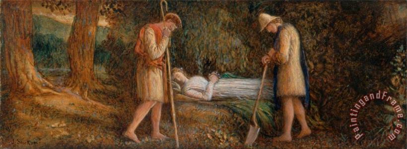 James Smetham Imogen And The Shepherds, From Cymbeline, Act Iv, Scene II Art Painting