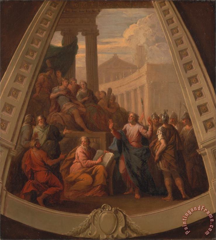St. Paul Before Agrippa painting - James Thornhill St. Paul Before Agrippa Art Print