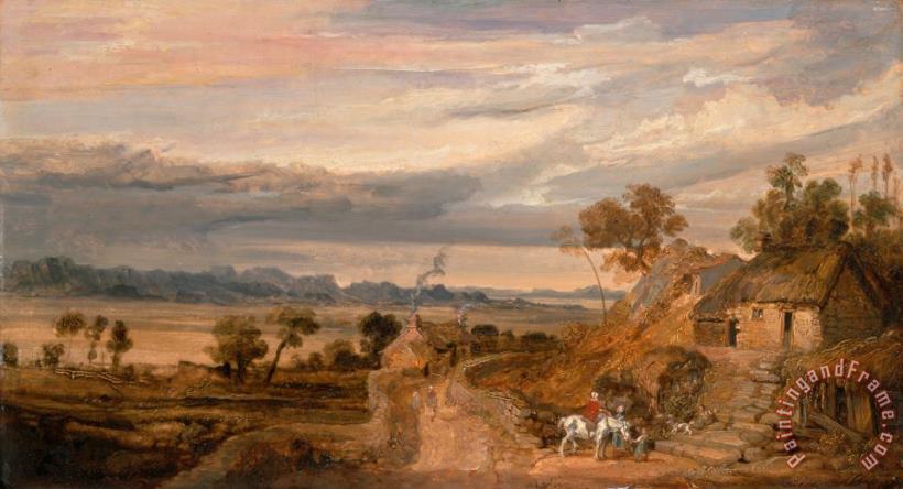 James Ward Landscape with Cottages Art Print