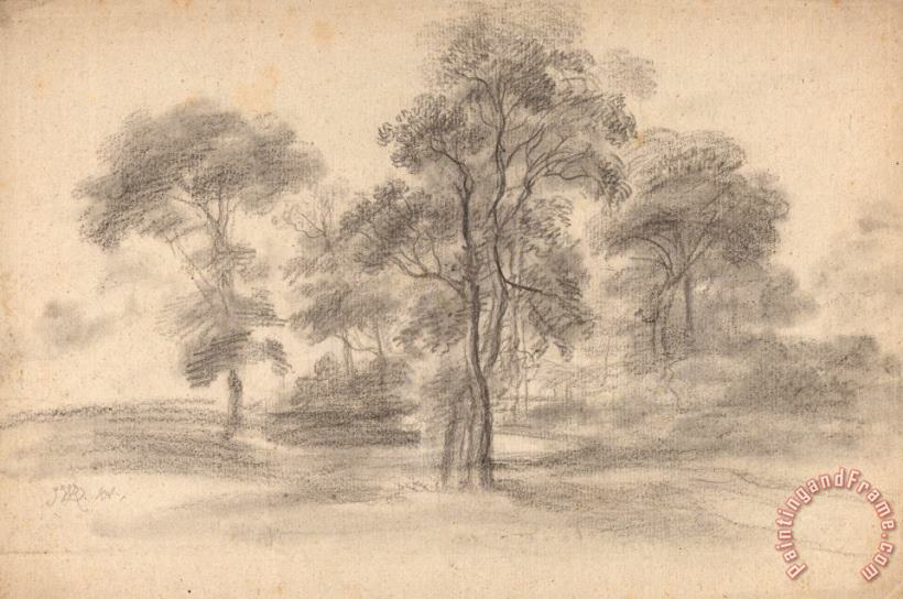 James Ward Landscape with Trees Art Print