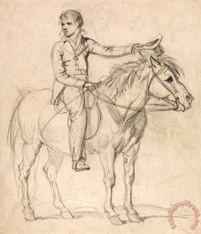 James Ward Lord Stanhope (later Earl of Chesterfield) As a Boy, Riding a Pony Art Painting