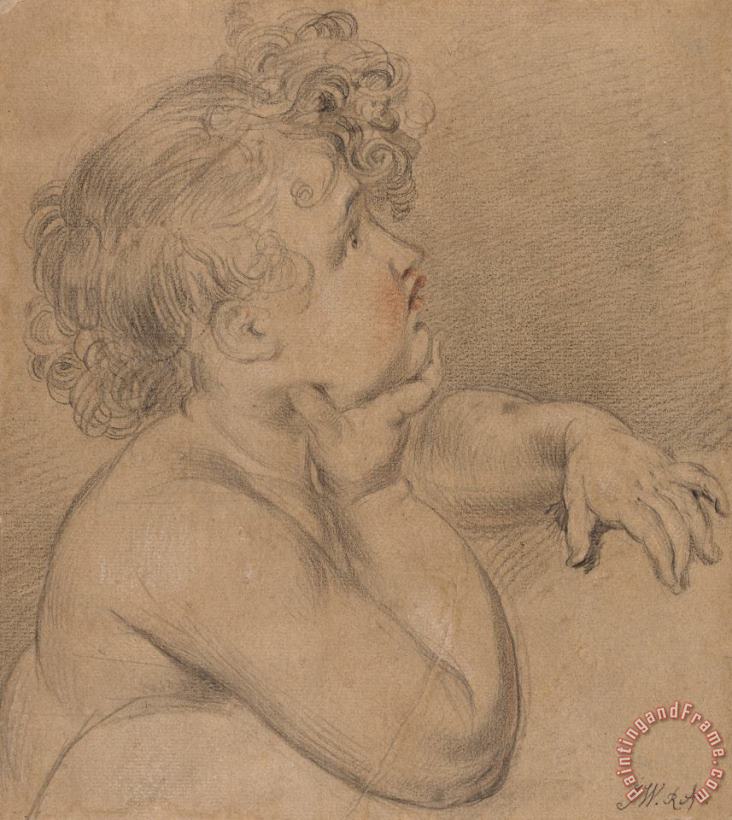 James Ward Study From Nature, One of The Children of Charity for The Large Picture of The Waterloo Allegory Art Painting